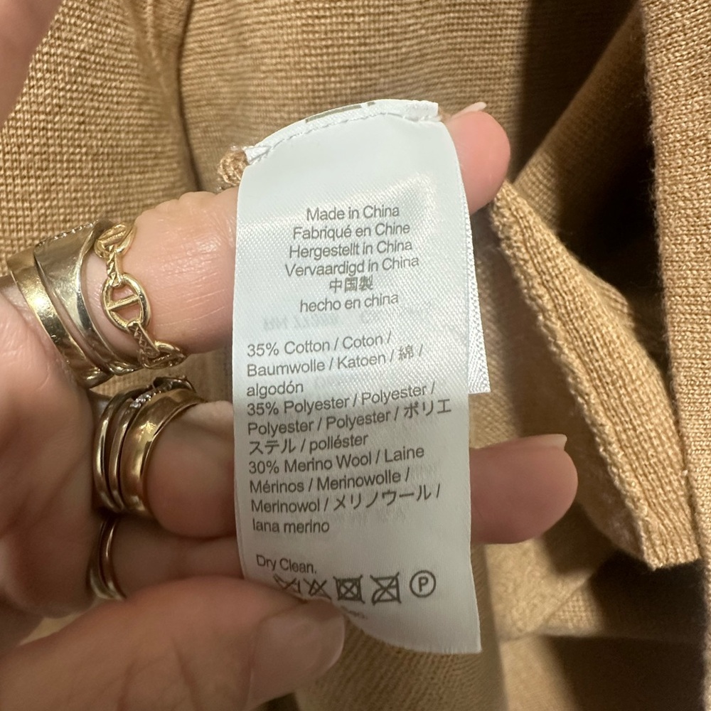 J. Crew Camel/Tan Open Front Coatigan - Picture 4 of 6